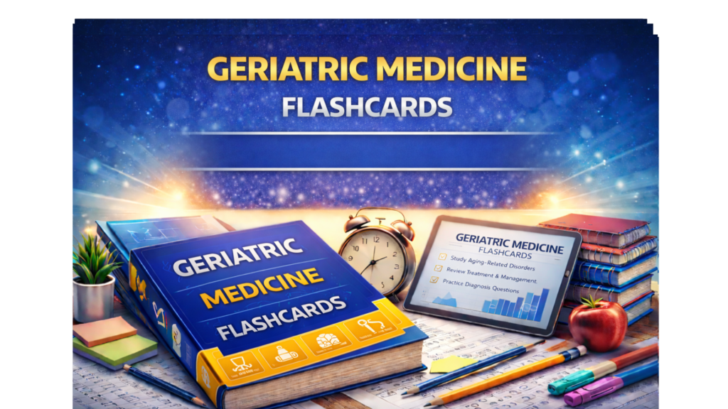 GERIATRIC MEDICINE FLASHCARDS